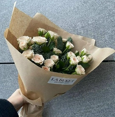 Букет "Зимние розы №1"